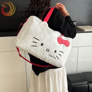 AAROHellokitty旅行手提包,卡通動漫行李箱包,大容量拉鍊衣服收納盒牛津布收納袋女士