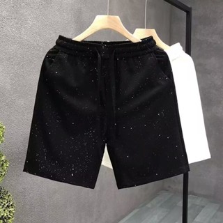 夏季簡約時尚百搭休閒五分褲男 潮薄款直筒痞帥青年沙灘運動短褲