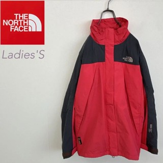 THE NORTH FACE 北面 夾克外套 灰色 尼龍 紅色 女裝 Gore-Tex 日本直送 二手