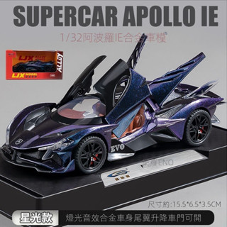 【現貨清倉甩賣】汽車模型 模擬閤金模型 阿波羅跑車 模擬跑車 太陽神跑車 模型車 生日禮物 車子 模型