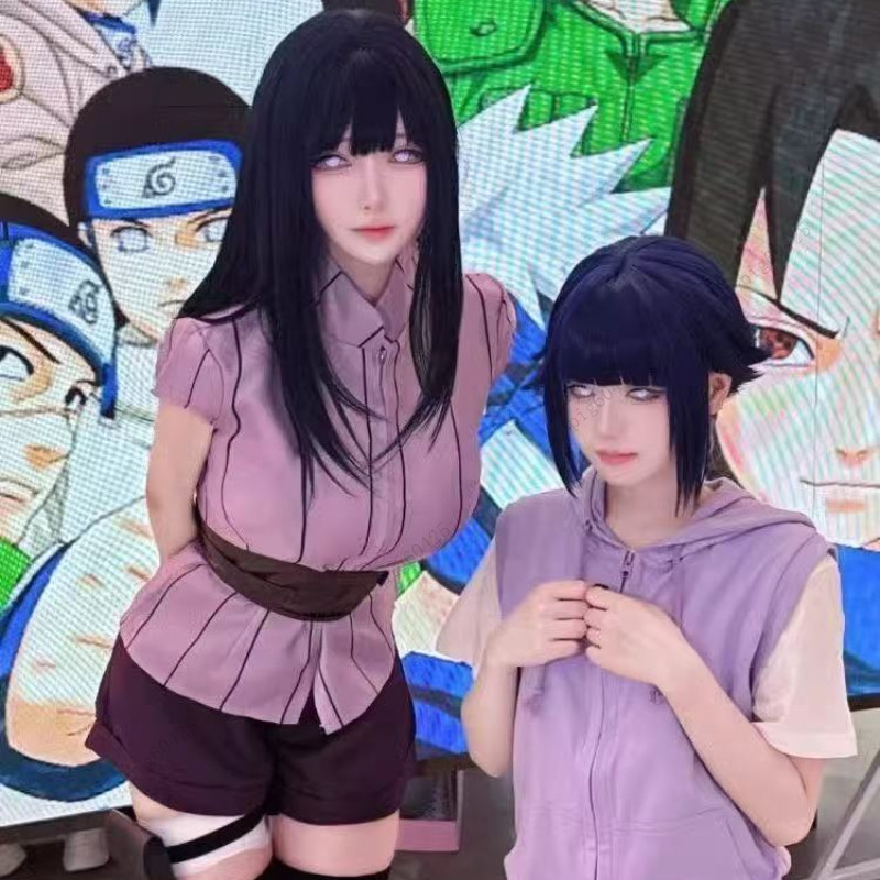 免運加急 火影忍者 日向雛田 cos服 cosplay 角色扮演 完結版 日向雛田cos 火影忍者cos 假髮