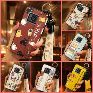 軟殼耐用手機殼適用於夏普 Aquos R6/SH-51B/P6/R6G 矽膠後蓋防汙可愛手機支架環手機套防震保護時尚設計