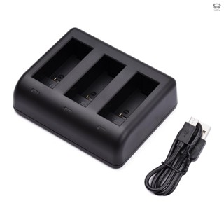 BC-GP9C 三槽運動相機電池充電器 帶micro USB和Type-C介面 適用GoPro Hero 9 10 電池