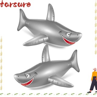 TARSURE 充氣鯊魚兒童玩具 PVC 兒童游泳圈