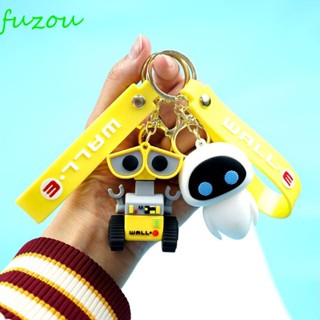 FUZOUWall-eEve鑰匙扣,3D卡通機器人故事Walle吊墜配件,可愛創意精緻汽車鑰匙圈