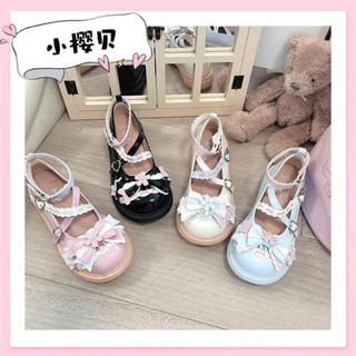 原創Lolita日系可愛軟妹蘿莉塔鞋甜美lo鞋jk甜美公主小皮鞋大頭鞋