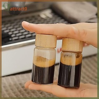 ATTACT 20/25/30ml 迷你玻璃瓶咖啡濃縮牛奶果汁防漏瓶帶蓋梅森罐便攜式空罐 TW