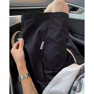 【HOT 本舖】男裝 美式網眼速幹短褲男夏季薄款透氣沙灘褲寬鬆跑步籃球運動五分褲子