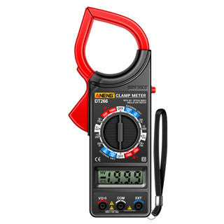 (有頻道) ANENG DT266 高精度鉗形萬用表 1999計數 全自動帶蜂鳴交直流電流表 數字鉗形表 帶LCD顯示屏