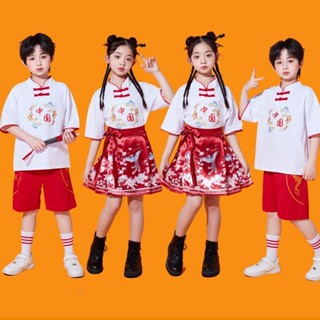 六一兒童啦啦隊表演服小學生運動會開幕式班服舞蹈表演最快兒童啦啦隊表演服裝小學兒童節運動whxye888.my202505