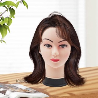 [Kesoto] 女模特頭展示模型造型師逼真道具假髮展示帽圍巾造型頭飾展示櫃