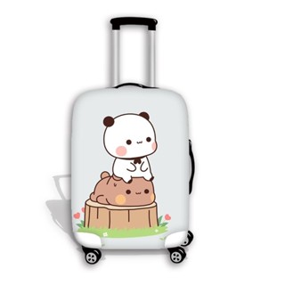 【不是行李箱】新款可愛熊貓一二行李箱保護套加厚彈力防塵套