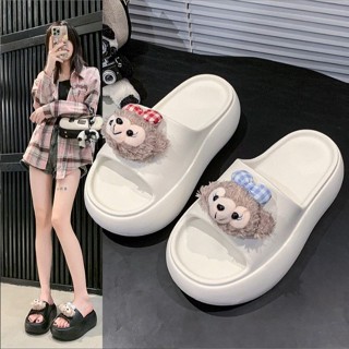 【新品】2025EVA可愛達菲熊室內家居防滑防臭拖鞋夏季外穿涼拖鞋女生2025 EVA Cute Duffy Bear
