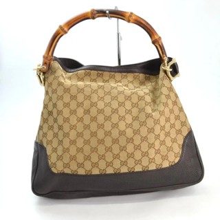 GUCCI 古馳 手提包 竹節系列 GG Canvas 帆布 2way mercari 日本直送 二手