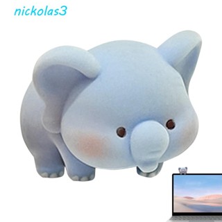 NICKOLAS電腦顯示器裝飾,桌上擺飾植絨螢幕動物模型,電腦顯示器卡通片貓熊狗中控臺娃娃航海家