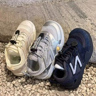 新中式兒童2025夏季新款男童網麵透氣跑步運動鞋女童軟底休閒鞋潮
