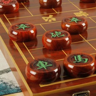 象棋中國象棋學生兒童成人大號帶木質棋盤套裝高檔紅木像棋木像棋