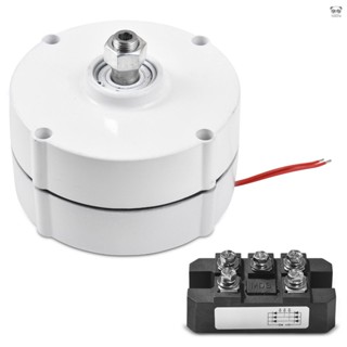 AVAN-300鋁合金稀土永磁發電機 750rpm轉速 3N.m扭矩 碳素鋼主軸 12V 300W家用三相交流永磁同步小
