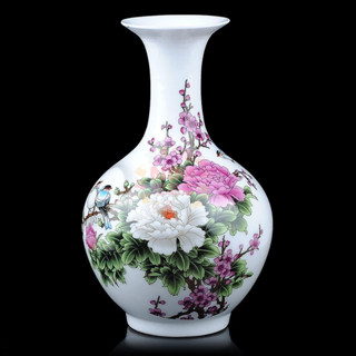 瓷器 玻璃花瓶 小花瓶 造型花瓶 插花瓶 裝飾花瓶 擺飾 景德鎮小花瓶陶瓷擺件客廳插花現代簡約家居幹花裝飾品389990