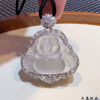 冰種翡翠吊墜玉佛公冰種白月光大肚彌勒佛佛吊男女鑲嵌吊飾處理冰種翡翠吊墜玉佛公冰種白月光大肚彌勒佛佛吊男女鑲嵌吊飾處理5.