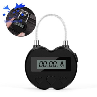 智慧時間鎖 LCD 顯示時間鎖多功能旅行電子計時器,防水 USB 可充電臨時計時器掛鎖