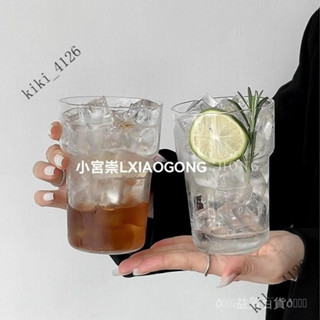 新品 免運🎀.冰美式拿鐵咖啡盃高硼矽耐熱玻璃盃ins風簡約果汁盃牛奶盃喝水盃