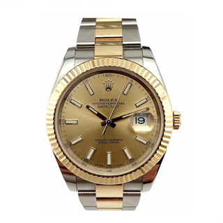 Rolex 勞力士日誌型香檳金蠔式錶帶41mm自動機械男表126333-0009