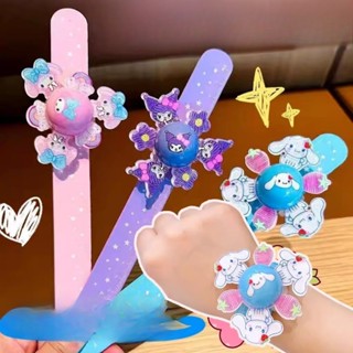 Kawaii Kuromi My Melody LED 發光旋轉手鍊兒童生日派對禮物發光派對用品 Fidget 玩具