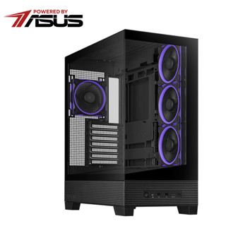 【ASUS 華碩】A31 PLUS ARGB 海景房 ATX 機殼 黑色