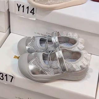 【GYH】新品~女童芭蕾風運動涼鞋 兒童單網休閒鞋 夏季新款 女孩瑪麗珍公主鞋 甜美可愛公主風涼鞋 中大童網麵透氣涼鞋