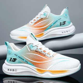 運動鞋男夏季新款拼色時尚休閒鞋輕便跑步鞋sneakers男鞋