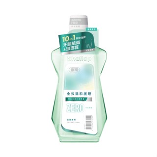 刷樂全效溫和護理漱口水-溫潤薄荷500mL(無酒精)