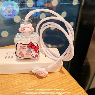 ANAP Hello Kitty 充電器數據線保護套和繞線套件適用於 20W 快速充電器適配器手機充電器盒 EN