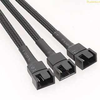 DOU 4Pin PWM 風扇分配器電纜 9 8 英寸 PC 風扇分配器 1 到 3 2 1 轉換器