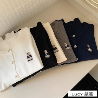 Lucy💕針織小外套外套2025年新款春秋季毛衣長袖T恤薄款初秋上衣