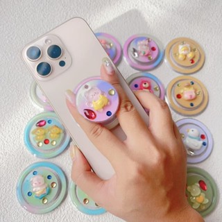 可愛的卡通 Popsocket 磁性手機支架適用於 Magsafe 手機殼 IPhone 16 15 14 Pro Ma