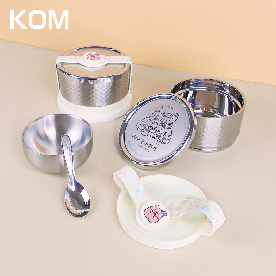 KOM x 角落小夥伴ECO易扣隔熱不鏽鋼便當盒 eslite誠品