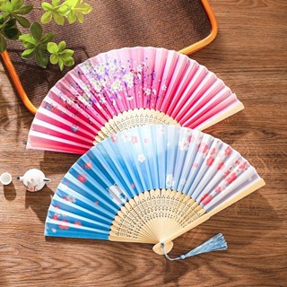 [1777人收藏]扇子夏天中國風摺扇兒童女學生古風跳舞蹈扇便攜漢服涼快耐用折疊