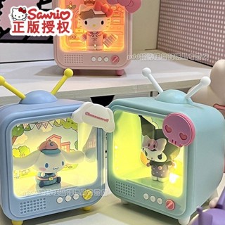 三麗鷗盲盒電視機造型小夜燈發光玩具美樂蒂小夜燈甜心好看6.3