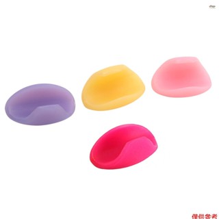 全新 4 件套長笛拇指託墊矽膠手指套長笛管樂器配件(顏色隨機)