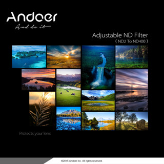 Andoer 52mm可調ND減光鏡 中灰鏡ND2-400