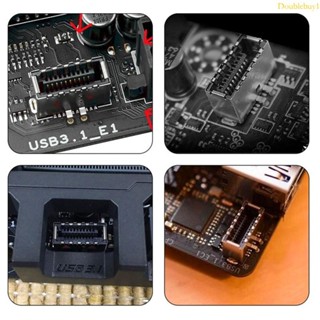 DOU 前面板接頭 USB 3 1 E 型公頭轉 USB-C C 型母頭主機板擴充套件電纜連接器 50CM 19 7in