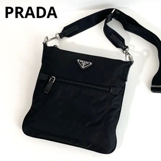 PRADA 肩揹包 Saffiano皮革 Tessuto 皮革 尼龍 mercari 日本直送 二手