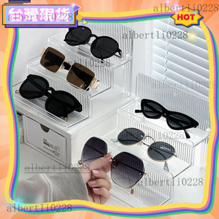 【臺灣齣貨】眼鏡展示架 亞剋力透明陳列架 太陽鏡墨鏡鏡架 擺放架 放置架階梯多層