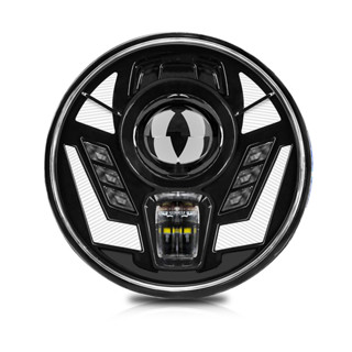 JEEP LAND ROVER MAZDA Winn 7 英寸 LED 頭燈,防水圓形頭燈,帶遠近光燈 DRL 轉向訊號