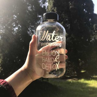 冷水壺 水壺 2000ml 水壺 1000ml pongdang超大容量玻璃杯便攜水瓶 water水果茶玻璃水杯花茶杯學