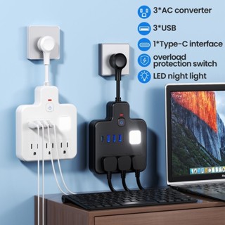 🔥熱銷🔥美規電源轉換插 美標 牆壁插座 美規 易攜帶轉換器 一轉三美式 牆壁插座✨嚴選