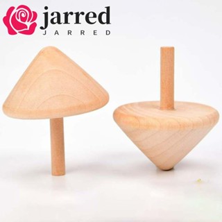 JARRED 木製旋轉陀螺上衣玩具幼兒園玩具新奇有趣的派對釘頂兒童兒童陀螺玩具