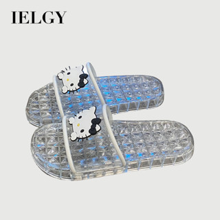 IELGY 卡通風箏貓透明水晶拖鞋女式家居時尚人字拖