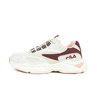 Fila Flamenco 女 休閒鞋 低筒 透氣 復古 厚底鞋 米粉 [5-J908X-121]
